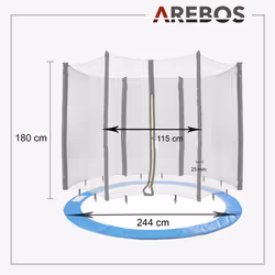 Arebos AR-HE-PN244 exercise trampoline - Additional view 7
