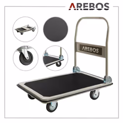 Platform Trolley - 300kg, black - Additional view 11