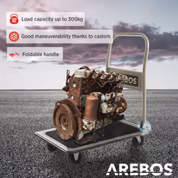 Platform Trolley - 300kg, black - Additional view 4