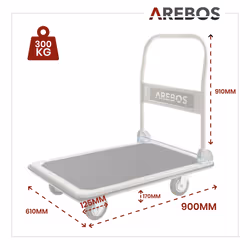Platform Trolley - 300kg, black - Additional view 7