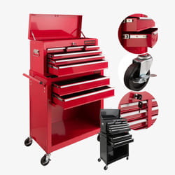 Arebos 4260551586729 service cart Red