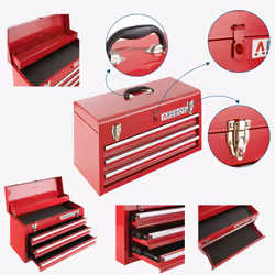 Arebos 4260551586804 small parts/tool box Red - Additional view 6