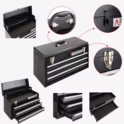 Arebos 4260551586866 small parts/tool box Black - Additional view 6