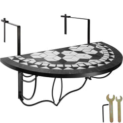 TecTake 402767 outdoor table Black, White