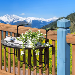 TecTake 402767 outdoor table Black, White