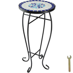TecTake 402769 outdoor table White, Blue