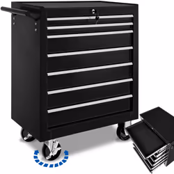 Tool Box on Wheels Trolley Workshop Drawers Storage Tools 7 Drawer Chest