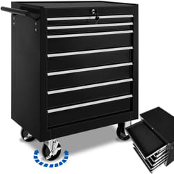 Tool Box on Wheels Trolley Workshop Drawers Storage Tools 7 Drawer Chest