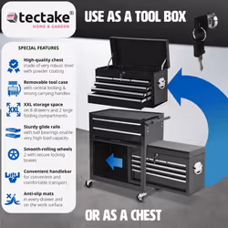 Tool chest tool trolley eight drawers workshop trolley roller tool box
