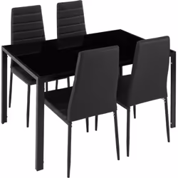 TecTake 402837, Black, 4 seat(s)