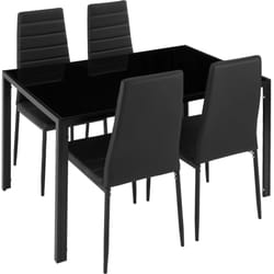 TecTake 402837 living room furniture set Black