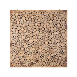 Wall Decor - Decorative Accent Piece -  Teakwood - Mosaic  - 82x82 cm - TWIG