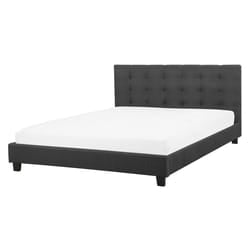 Bed Fabric LA ROCHELLE 160 x 200 cm (EU King Size) Dark Grey