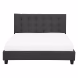 Bed Fabric LA ROCHELLE 160 x 200 cm (EU King Size) Dark Grey