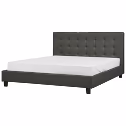 Bed Fabric LA ROCHELLE 180 x 200 cm (EU Super King) Dark Grey