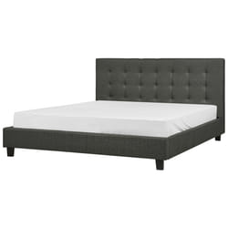 Bed Fabric LA ROCHELLE 180 x 200 cm (EU Super King) Dark Grey