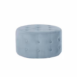 Velvet Pouffe Footstool Grey TAMPA