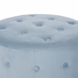 Velvet Pouffe Footstool Grey TAMPA