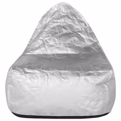 Bean Bag 200 L DROP 63 cm 75 cm Silver