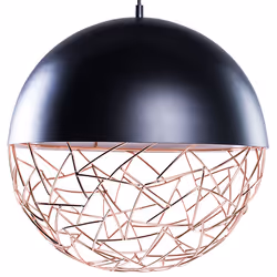 Metal Pendant Lamp Black PADMA