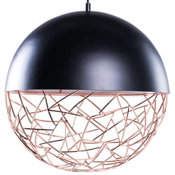 Metal Pendant Lamp Black PADMA