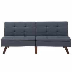 Sofa Bed RONNE Fabric Dark Grey 3 Seater