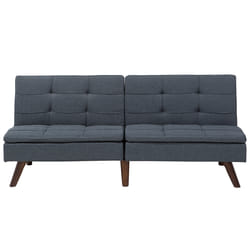 Sofa Bed RONNE Fabric Dark Grey 3 Seater