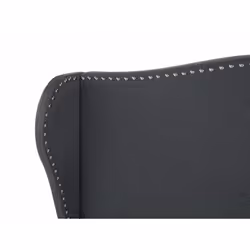 Bed - Super King Size Bed Frame - Upholstered - COLMAR - Grey, 140x200cm