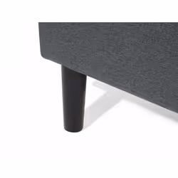 Bed - Super King Size Bed Frame - Upholstered - COLMAR - Grey, 140x200cm