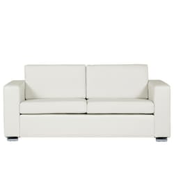 Sofa HELSINKI Leather White 3 Seater
