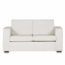 Sofa HELSINKI Leather White 2 Seater