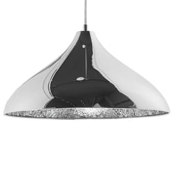 Metal Pendant Lamp Silver ISKAR