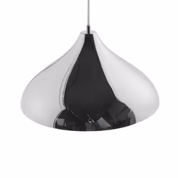 Metal Pendant Lamp Silver ISKAR