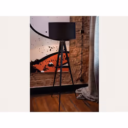 Floor Lamp - Lighting - Tripod Lamp - - STILETTO - Black