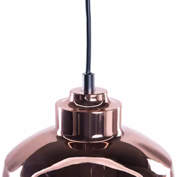 Metal Pendant Lamp Copper and Black MONTE