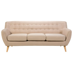 Sofa MOTALA Fabric Beige 3 Seater