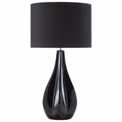 Table Lamp SANTEE Porcelain Black