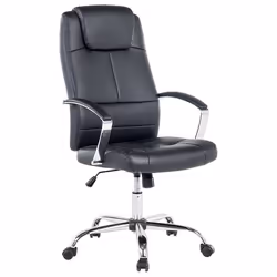 Executive Chair Swivel WINNER Faux Leather Black