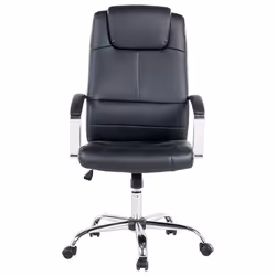 Executive Chair Swivel WINNER Faux Leather Black