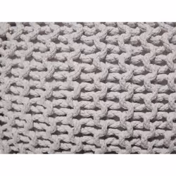 Pouffe 50 x 35 cm Light Grey CONRAD