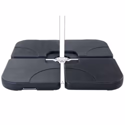 Garden Parasol - Parasol Base - Parasol Stand - 4- Piece Set - Sand/Water Filled - Additional view 6