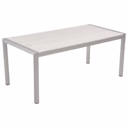 Garden Dining Set 6 Seater VERNIO White