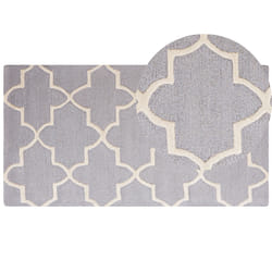 Wool Area Rug 80 x 150 cm Grey SILVAN