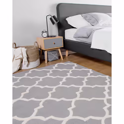 Wool Area Rug 80 x 150 cm Grey SILVAN
