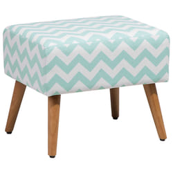Footstool MANTEO Cotton Mint Green