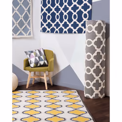 Wool Area Rug 140 x 200 cm Grey ZILE