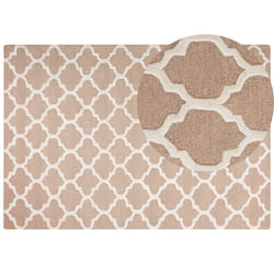 Wool Area Rug 160 x 230 cm Beige ERBAA