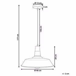 Aluminium Pendant Light White BAYOU