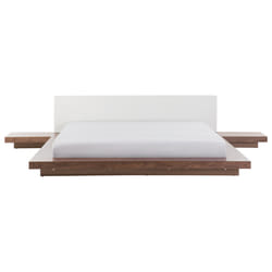 Bed ZEN 180 x 200 cm (EU Super King) Brown Ash Wood