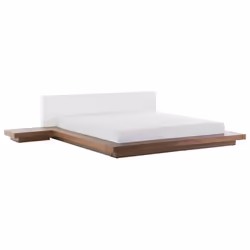 Bed ZEN 180 x 200 cm (EU Super King) Brown Ash Wood